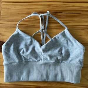 Alo Yoga bra size Medium zinc Heather grey